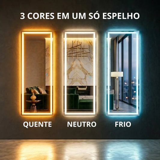 Espelho Para Banheiro E Lavabo Luxo 110x50