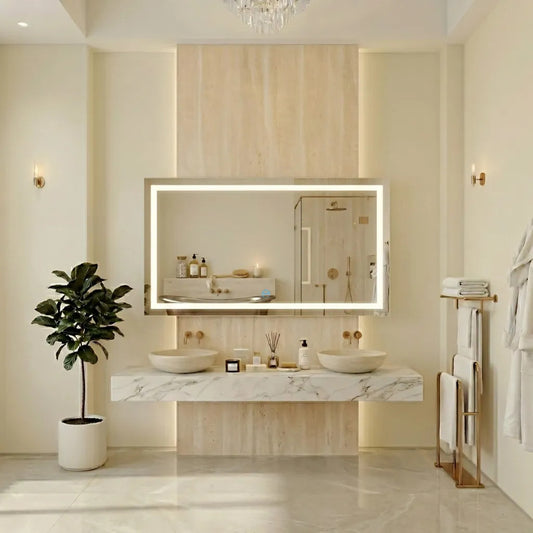 Espelho Para Banheiro E Lavabo Luxo 110x50