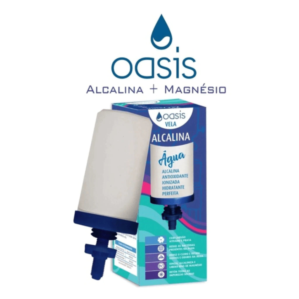 Caixa com 3 unid. - Vela Alcalina com Magnésio - Oasis